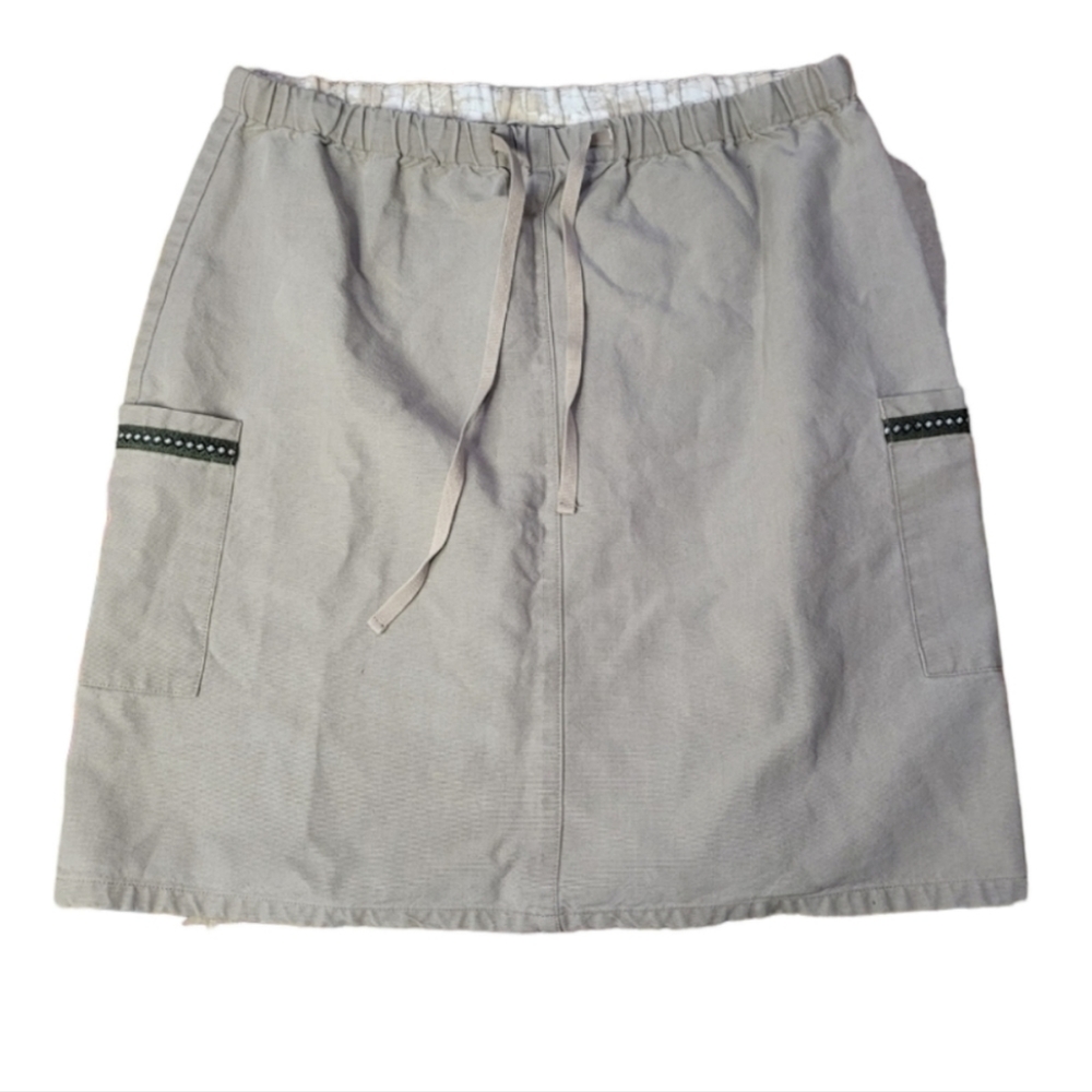 Eastern Mountain Sports Hiking Skirt Embroidered EMS Women's Small Dual Pockets